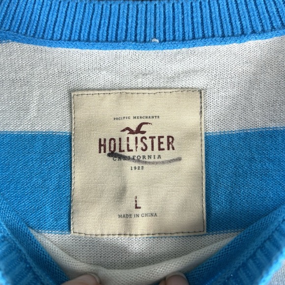 Blue and White Striped Sweater - Picture 4 of 10